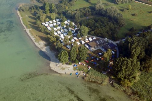 Luftaufnahme des Campingplatz Hegne